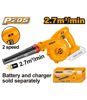 SOFFIATORE A BATTERIA 2,7MC/MIN NUDO INGCO