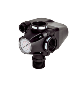 Pressostato per Autoclave con Manometro e Raccordo a tre vie