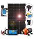 Kit Impianto Fotovoltaico Automatico per Orto con Pompa Acqua 13,25 l/min 12V e Regolatore di Carica