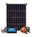 Kit Impianto Fotovoltaico per Orto con Pompa Acqua 12V e Regolatore di Carica