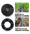 Kit Irrigazione a Goccia Fast 100 mq ø 16 mm passo 40 cm con Valvole a Innesto Manichetta Ala Leggera