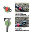 Kit Irrigazione a Goccia Fast 100 mq ø 16 mm passo 40 cm con Valvole a Innesto Manichetta Ala Leggera