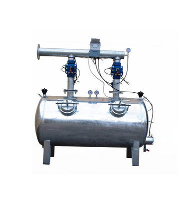 Filtro a Quarzite doppia camera zincato DN100 con Kit controlavaggio Automatico