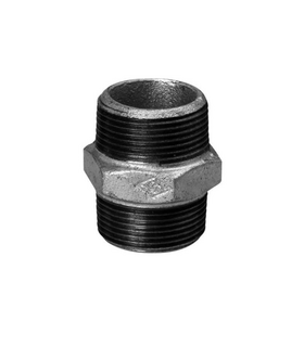 Nipplo doppio in Ghisa zincata