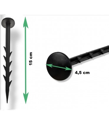 Kit Picchetti 15 Cm chiodo ferma telo per Pacciamatura