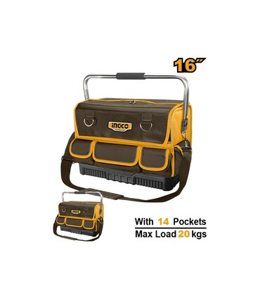 BORSA PORTATTREZZI 16" 14 TASCHE PORTAUTENSILI INGCO
