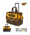 TROLLEY PORTATTREZZI CON MANICO TELESCOPICO 19 TASCHE INGCO