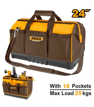 BORSA PORTATTREZZI CON 18 TASCHE 25KG INGCO