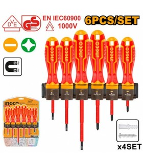 SET 6PZ CACCIAVITE ISOLATI INGCO