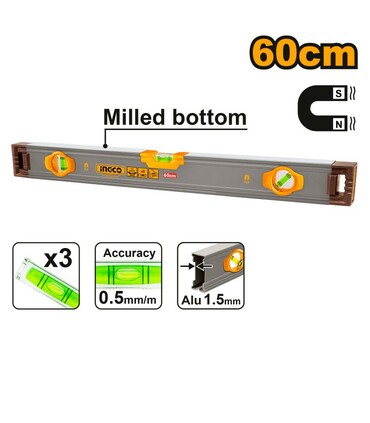 LIVELLA 60CM MAGNETICA INGCO