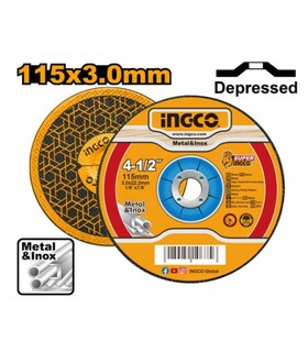 DISCO TAGLIO PER METALLO 115X3MM 10PZ INGCO