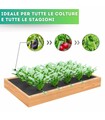 Telo pacciamatura biodegradabile forato ogni 60 cm largh. 100 cm
