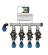 KIT IRRIGAZIONE AUTOMATICA CON QUATTRO ELETTROVALVOLE + PROGRAMMATORE CONNECT DC BATTERY