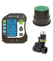 KIT IRRIGAZIONE ALL-IN-ONE CON ELETTROVALVOLE 9V + PROGRAMMATORE AMICO PRO + POZZETTO CIRCOLARE 15 CM