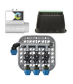 KIT ALL IN ONE CON 3 ELETTROVALVOLE 9V + CENTRALINA CONNECT DC BATTERY + POZZETTO 115
