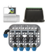 KIT ALL IN ONE CON 4 ELETTROVALVOLE 9V + CENTRALINA CONNECT DC BATTERY + POZZETTO 115