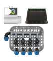 KIT ALL IN ONE CON 4 ELETTROVALVOLE 9V + CENTRALINA CONNECT DC BATTERY + POZZETTO 115