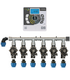 KIT RAIN IRRIGAZIONE CON 6 ELETTROVALVOLE 24V + CENTRALINA i-DIAL OUTDOOR 6 ZONE ORTO GIARDINO