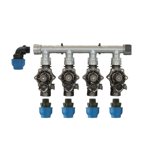 KIT RAIN CON 4 ELETTROVALVOLE 24V PER IRRIGAZIONE AUTOMATICA AMPLIABILE
