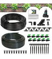 Kit Irrigazione a goccia automatico 100 mq con centralina Connect DC Battery + Elettrovalvola 9V