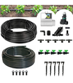 Kit Irrigazione a goccia automatico 50 mq con centralina Connect DC Battery + Elettrovalvola 9V