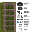 Kit Irrigazione a goccia automatico 50 mq con centralina Connect DC Battery + Elettrovalvola 9V