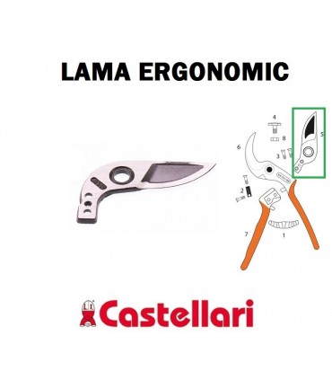 Lama Forbice Potatura Ergonomic Castellari