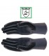 PAIA DI GUANTI SPALMATI IN NITRILE NERO CON POLSINI IN TESSUTO ELASTICO