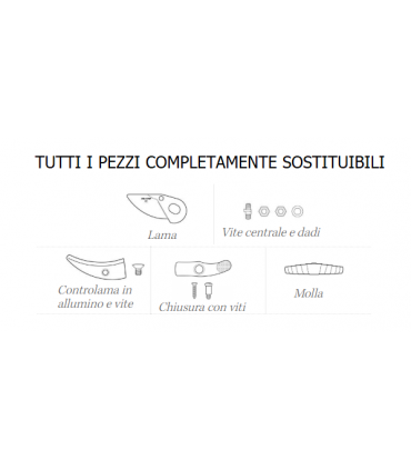 FORBICE PER POTATURA STAFOR 914 ACCIAIO INTERCAMBIABILE ERGONOMICA SUPER LEGGERA