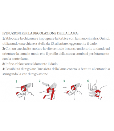 FORBICE PER POTATURA STAFOR 914 ACCIAIO INTERCAMBIABILE ERGONOMICA SUPER LEGGERA