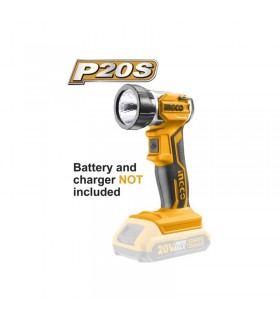 LAMPADA DA LAVORO BATTERIA AL LITIO 20V NUDA INGCO