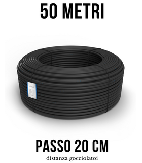 ALA GOCCIOLANTE RIGIDA 50 METRI DIAMETRO 16 PASSO 20 CM IRRIGAZIONE A GOCCIA