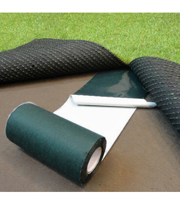 BANDA DI GIUNZIONE ADESIVA PER PRATO COLORE VERDE NASTRO PER FISSAGGIO PRATO SINTETICO 15 cm x 5 mt