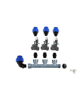 KIT RAIN CON 3 ELETTROVALVOLE 24V PER IRRIGAZIONE AUTOMATICA AMPLIABILE