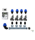 KIT RAIN CON 4 ELETTROVALVOLE 24 V + PROGRAMMATORE C-DIAL 4 ZONE PER IRRIGAZIONE AUTOMATICA AMPLIABILE