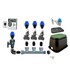 KIT RAIN CON 3 ELETTROVALVOLE 24 V+ PROGRAMMATORE C-DIAL + POZZETTO + SENSORE PER IRRIGAZIONE AUTOMATICA AMPLIABILE