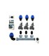 KIT RAIN IRRIGAZIONE CON 3 ELETTROVALVOLE 24V + CENTRALINA i-DIAL INDOOR 3 ZONE ORTO GIARDINO