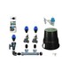 KIT RAIN CON 2 ELETTROVALVOLE 24V+ PROGRAMMATORE i-DIAL 2 ZONE + POZZETTO + SENSORE PER IRRIGAZIONE AUTOMATICA AMPLIABILE