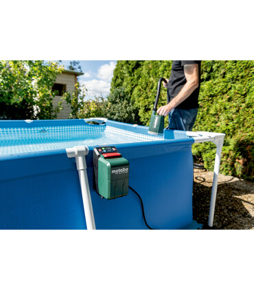 METABO Pompa a Batteria per Bidoni, Cisterne e Sistemi a Caduta | TPF 18 LTX 2200 | + Batteria e Caricabatteria