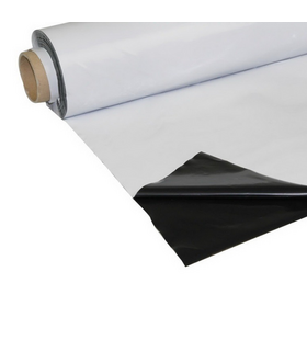 Telo Bianco e Nero Pacciamatura Senza Fori Bobina da 100 M Film Antierbacce Larg. 100 cm | Bio Orto