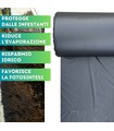 Telo pacciamatura biodegradabile con fori sfalsati 40x40 largh. 100 cm