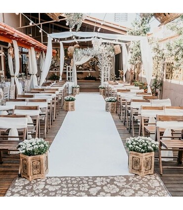 Passatoia Bianca 20 metri larga 1 metro per eventi