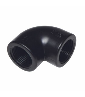 Gomito Filettato Femmina 90° PP raccordo in Plastica misure varie