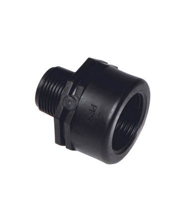 Maggioratore Filettato PP raccordo in plastica F-M misure varie