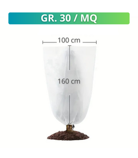 TTL Garden Tessuto Non Tessuto Invernale Per Piante – Protezione Antigelo E Insetti – 1,6x5 M (8 M²) – 30 G/m²