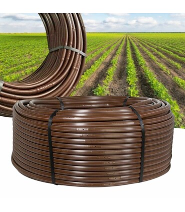 Ala Gocciolante Rigida Marrone Passo 33 diametro 16mm per Irrigazione a Goccia