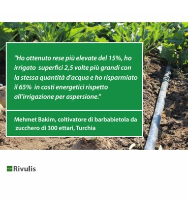 Manichetta Gocciolante Rivulis d. 16 - 10 mil 2300 mt | 0,8 Litri