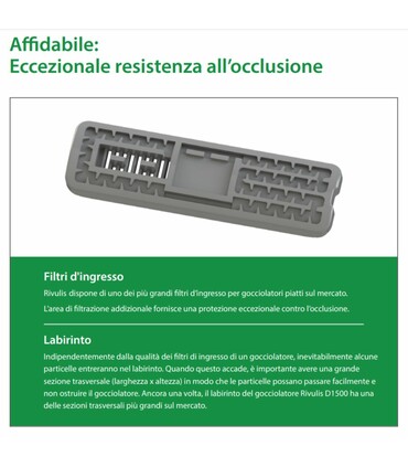 Manichetta Gocciolante Rivulis d. 22 - 10 mil 1700 mt |1,5 Litri