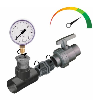 Kit misurazione pressione per impianto di irrigazione