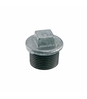 Tappo filettato maschio in ghisa zincato